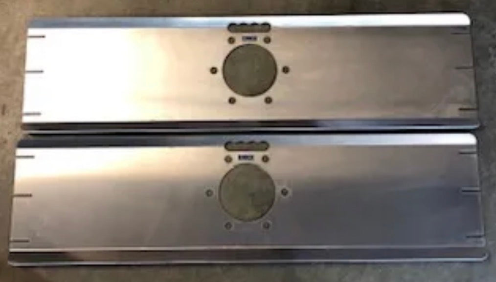 Toe Plates Aluminum- 6 on 6.5"