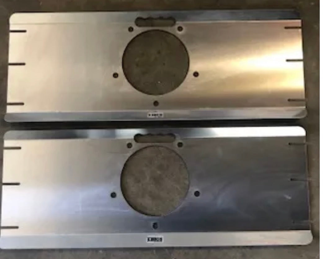 Toe Plates Aluminum- Vw wide 5