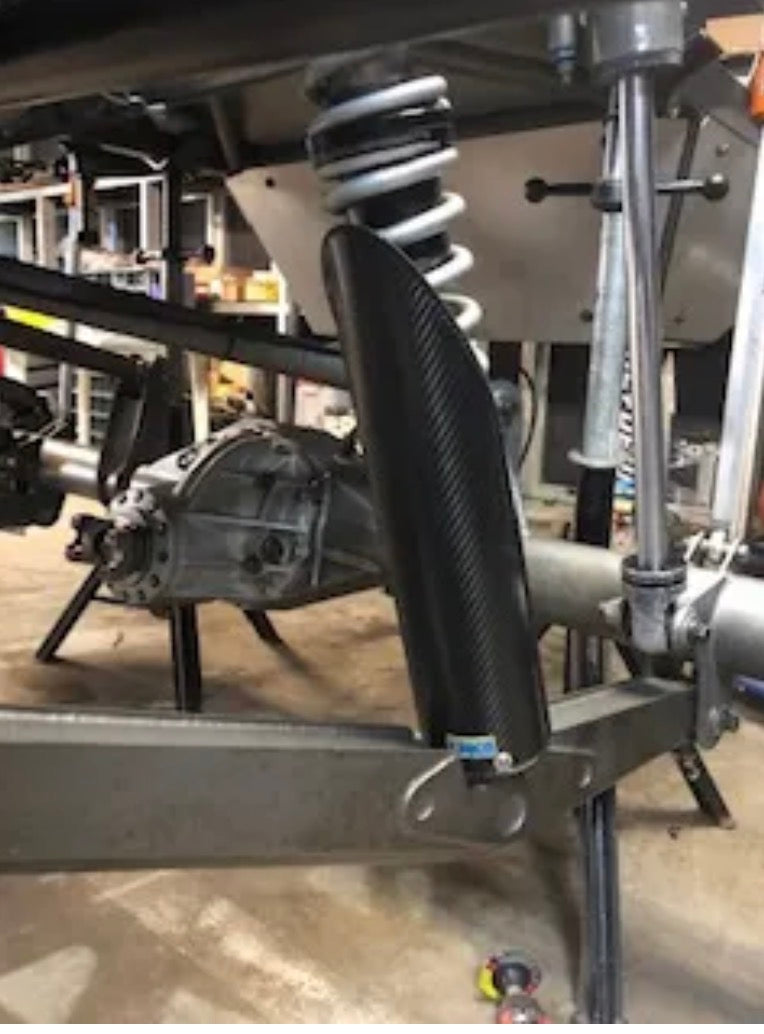 Shock guard for 2.5" spring Carbon Fiber