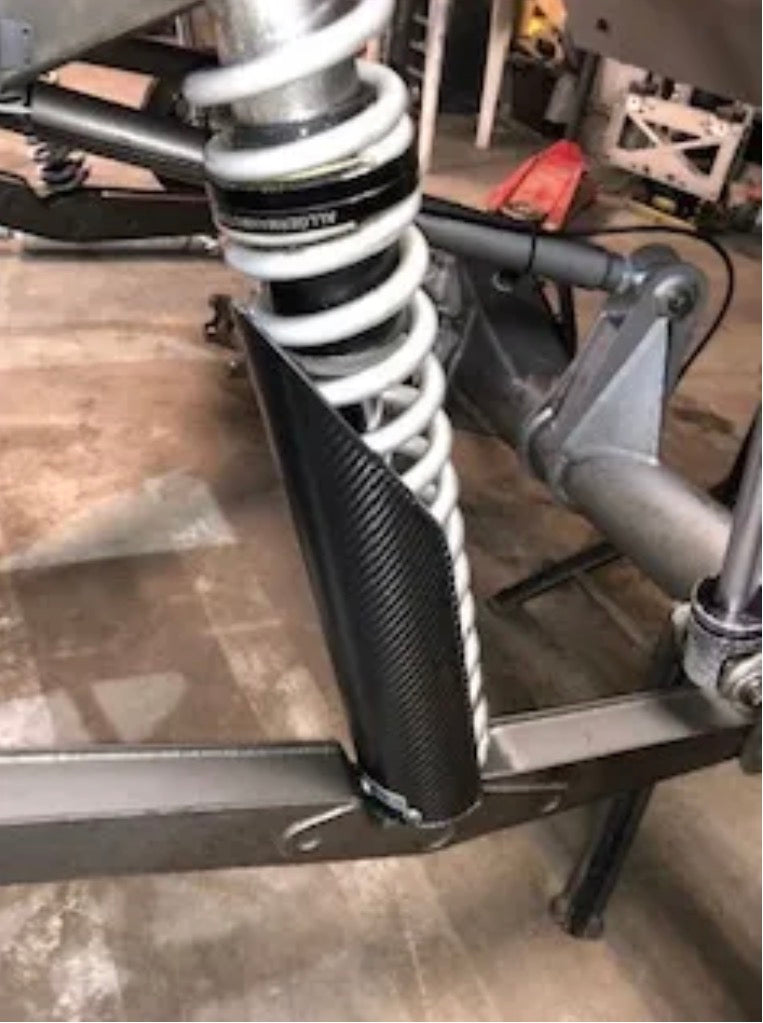 Shock guard for 2.5" spring Carbon Fiber