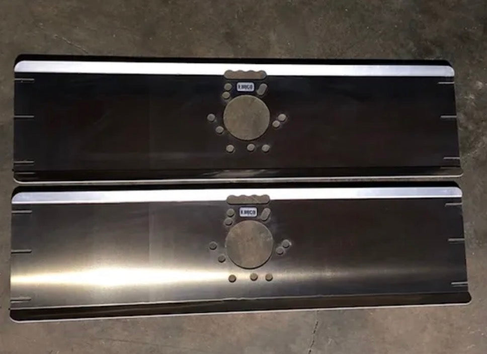 Toe Plates Aluminum- 40" long- 6 on 6.5", 5 on 5.5"