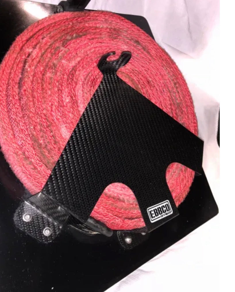 Tow Strap Mount Carbon Fiber w/ Rubber Strap