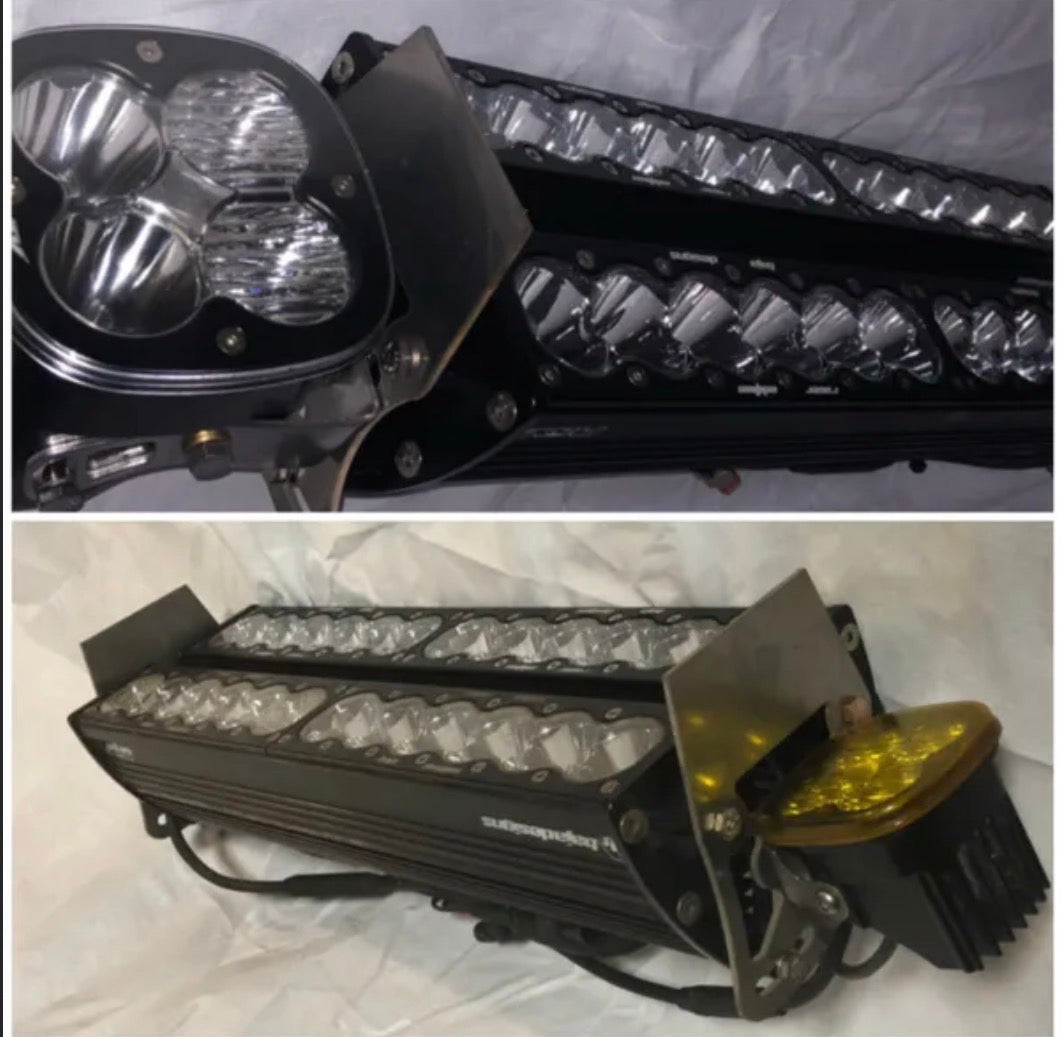 Dual Light Bar Mount for Baja Designs w/ XL Squadrons