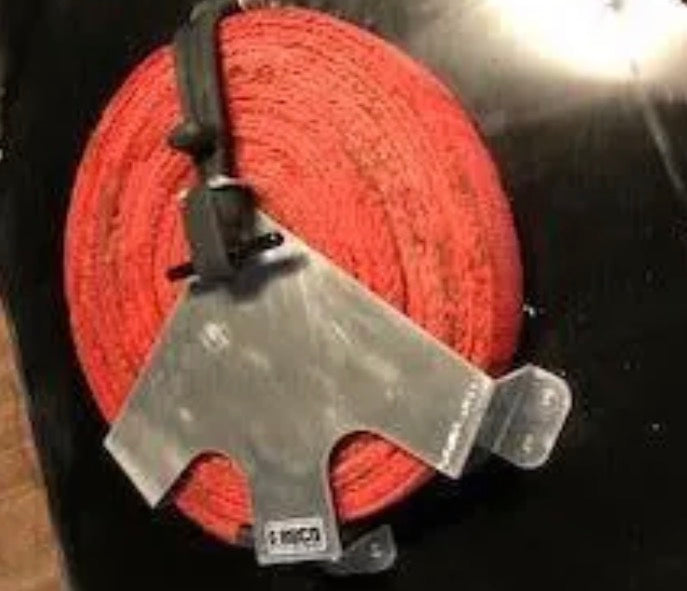Tow Strap Mount Aluminum w/ Rubber Strap