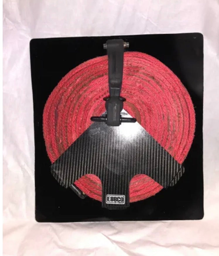 Tow Strap Mount Carbon Fiber w/ Rubber Strap