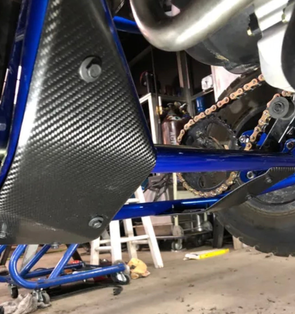 Swingarm skid plates for Rzr 170