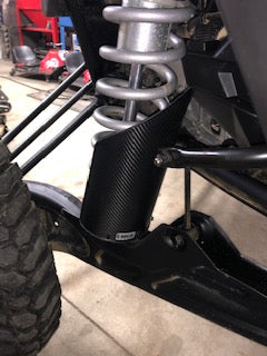 Shock guard for UTV 3.5" rear spring Carbon Fiber
