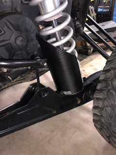 Shock guard for UTV 3.5" rear spring Carbon Fiber